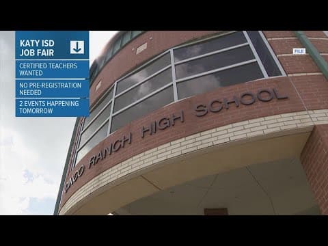 Katy ISD to hold job fairs for certified teachers