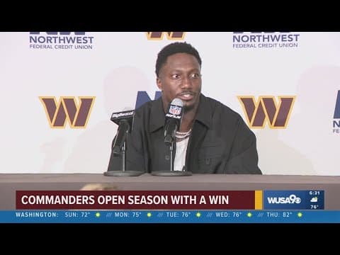 Samuel scores in Washington debut, and the Commanders stifle the Giants in a 21-6 win