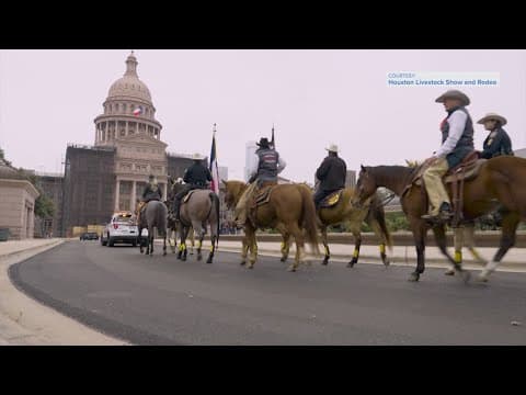 Pony Express delivers invites to the Houston Livestock Show and Rodeo