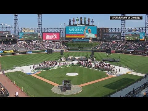In White Sox stadium broadcast, Pope Leo XIV sends message of hope to Chicago and the US