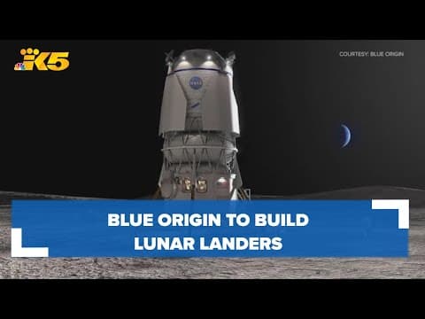 NASA picks Bezos' Blue Origin to build lunar landers for moonwalkers