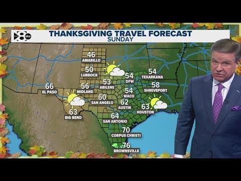 DFW Weather: Texas Thanksgiving travel forecast, cold front to bring in freezing lows