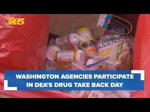Washington law enforcement agencies take part in DEA’s Drug Take Back Day