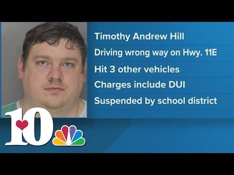 Jefferson Co. High School basketball coach arrested after DUI, crashing into three different vehicle