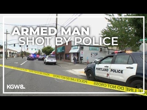 Armed man shot by Portland police taken into custody