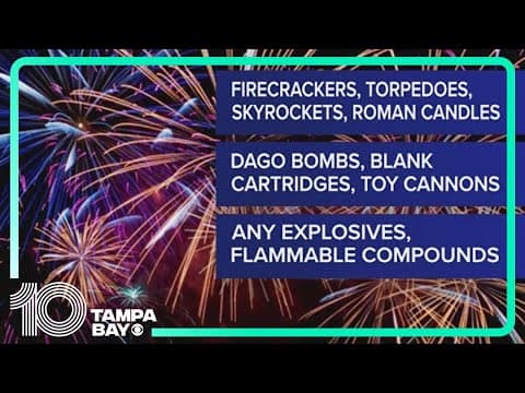 What Florida fireworks laws say about kicking off the New Year with a bang