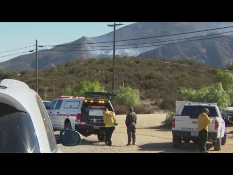 Two firefighters injured while battling blaze near U.S-Mexico border