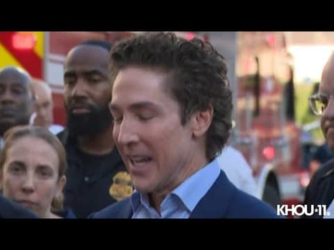'We know God's in control' | Lakewood pastor Joel Osteen spoke after Sunday's shooting