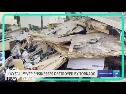 Clean up continues for Crystal River businesses, homes after tornado touches down