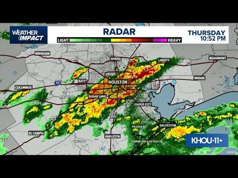 Live radar: Storms move through Houston area, dumping rain in spots