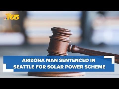Arizona man sentenced for solar power tax fraud scheme