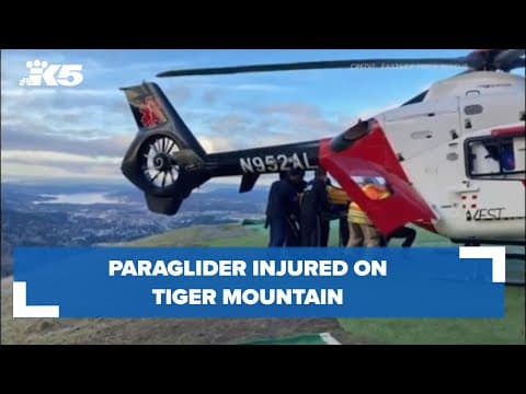 Paraglider injured on Tiger Mountain