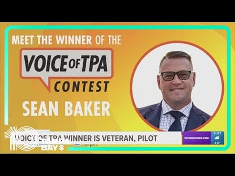 Florida veteran's voice will greet TPA travelers after winning contest