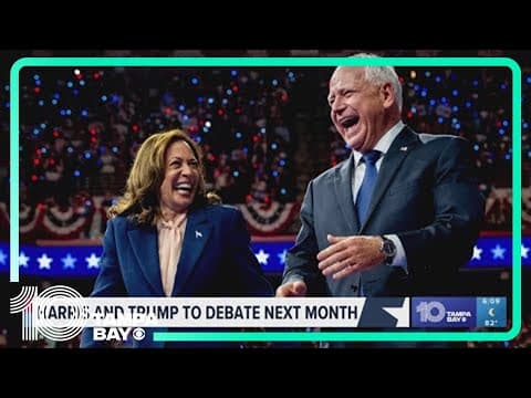 Harris and Trump set to debate next month