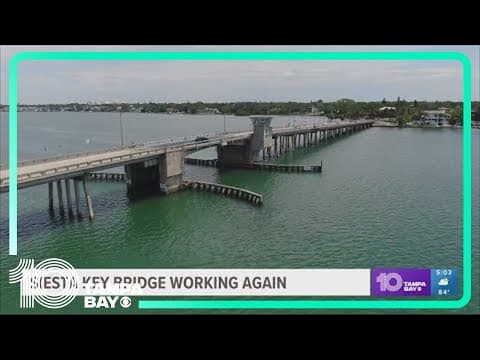 Siesta Key Bridge working again