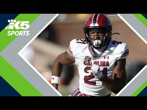 Nick Emmanwori reacts to being picked by Seahawks in second round