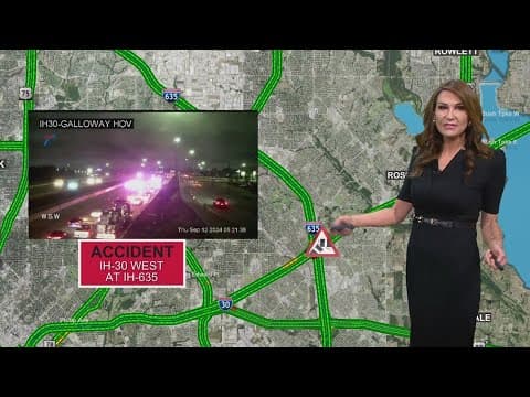 Traffic Alert: Lanes closed on I-30 after an accident