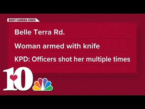 KPD bodycam video shows 3 officers fatally shooting woman as she ran at them with a knife