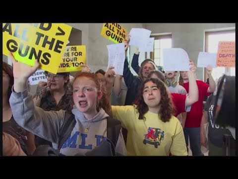 Tennessee students lead protest against armed teacher bill