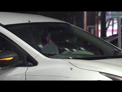 Raw video: Driver found dead, passenger injured at gas station after being shot in west Houston, pol