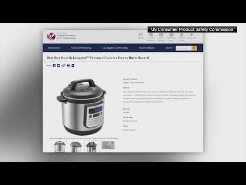 Best Buy recalls nearly 1 million pressure cookers after reports of 17 burn injuries