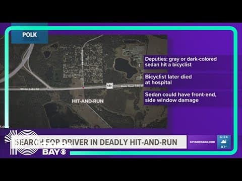 Deputies looking for driver involved in deadly hit-and-run crash in Polk County