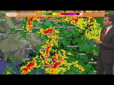 Weather Impact Alert: Heavy rain Tuesday morning