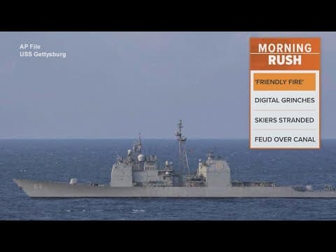 Officials investigate after a plane was shot down in a friendly fire incident