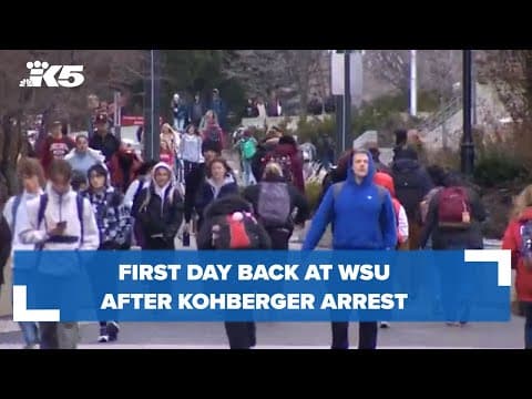 First day back at WSU after Kohberger arrest