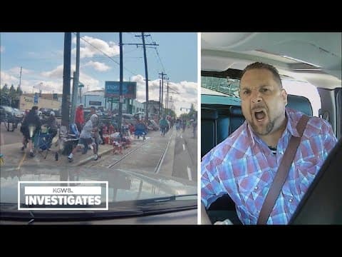 VIDEO: Man drives through Portland Grand Floral Parade route, nearly hitting people