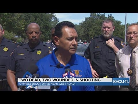 Sheriff Ed Gonzalez gives update on shooting that left two dead