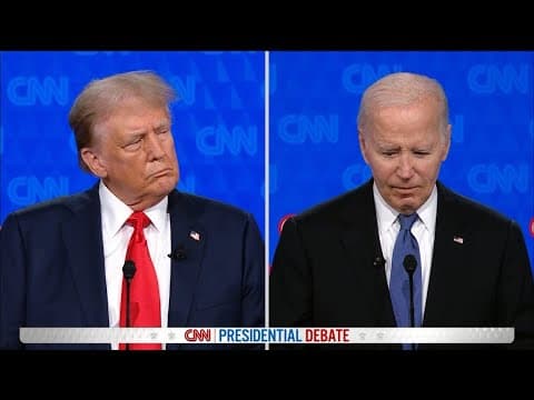 First 2024 Biden-Trump Debate: Biden trails off while speaking during the CNN presidential debate