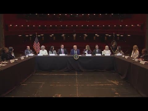 President Donald Trump tours the Kennedy Center, vows to 'make it great again'