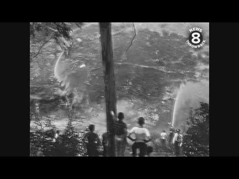 Mission Hills Canyon Fire in San Diego in 1957
