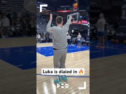 Dallas Mavericks vs. Minnesota Timberwolves | Luka Doncic warms up for Game 1