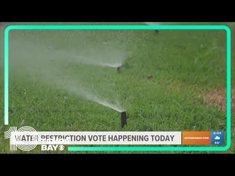 Southwest Florida to vote on restrictions for lawn water use