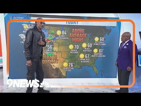 Snoop Dogg hosts the weather on 'Today' show