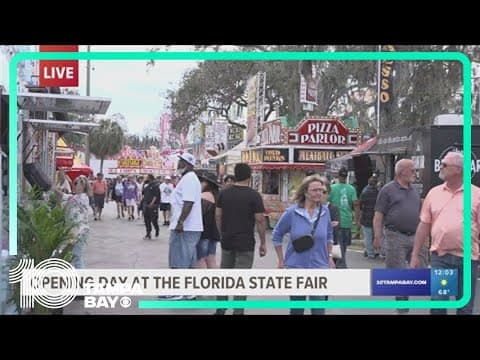 People visit Florida State Fair for its opening day