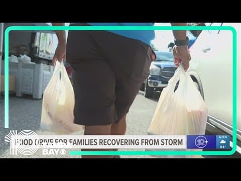 Juvenile Welfare Board holds a hurricane food drive-thru for residents