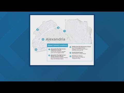 Alexandria to add school zone speed cameras in 3 locations