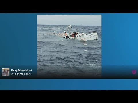 17 people rescued after San Diego based fishing boat sinks