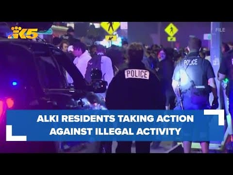 'It changes at night': Alki neighbors take action against illegal activity