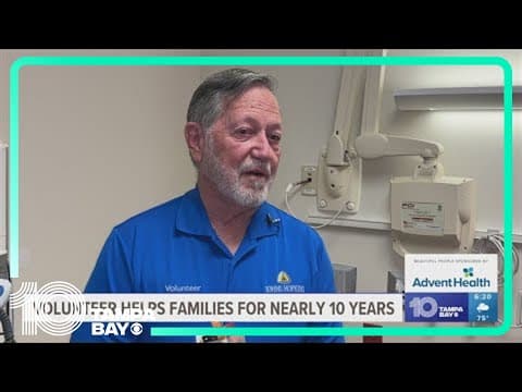 Longtime volunteer helps families at Johns Hopkins All Children's Hospital