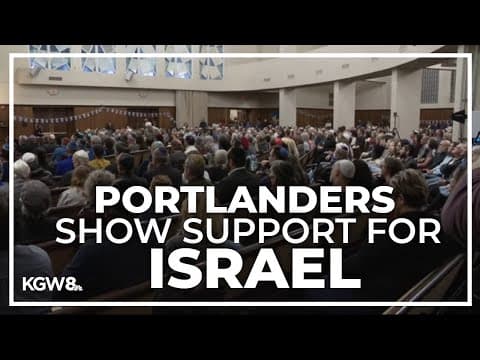 Portlanders gather in solidarity with Israel