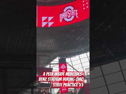 Ohio State practices inside Mercedes-Benz Stadium ahead of the CFP National Championship