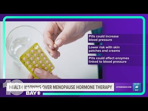 Hormone patches or creams for menopause symptoms may have lower blood pressure risk than pills