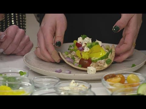 How to make a stuffed chicken pita wrap | Emily Cline