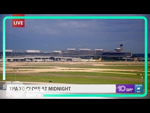 Tampa airport to close ahead of anticipated Idalia impacts