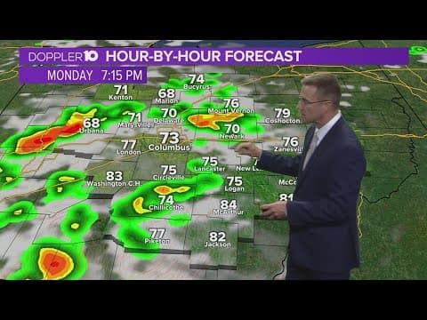 Tracking threat of severe storms across central Ohio