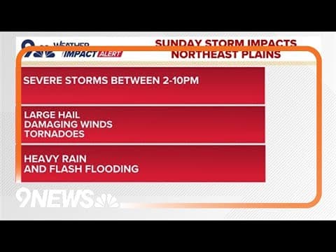 Latest forecast | Tornadoes, hail and snow likely in Colorado Sunday